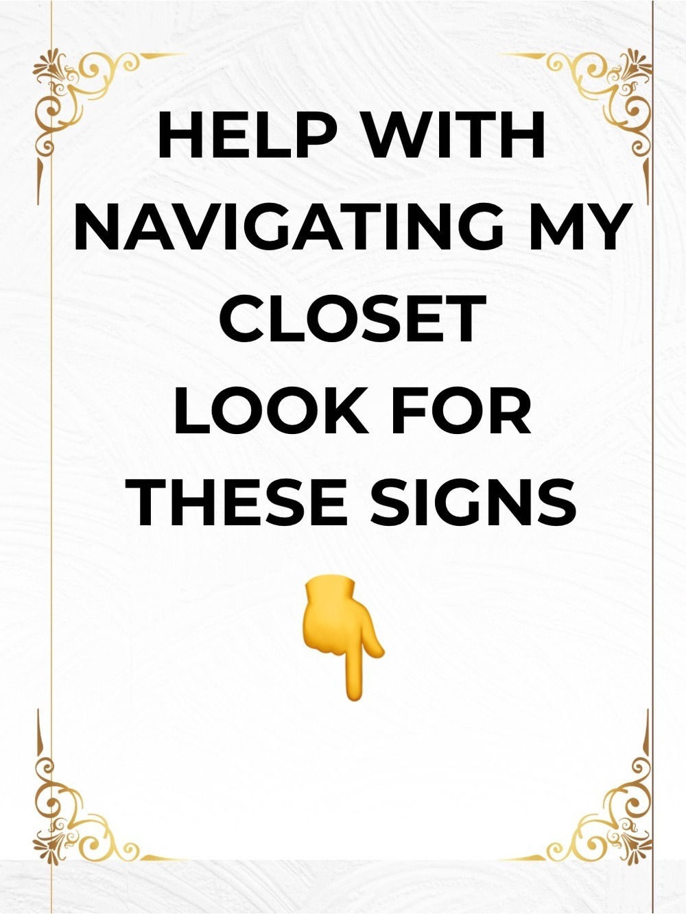Help with Navigating my Closet